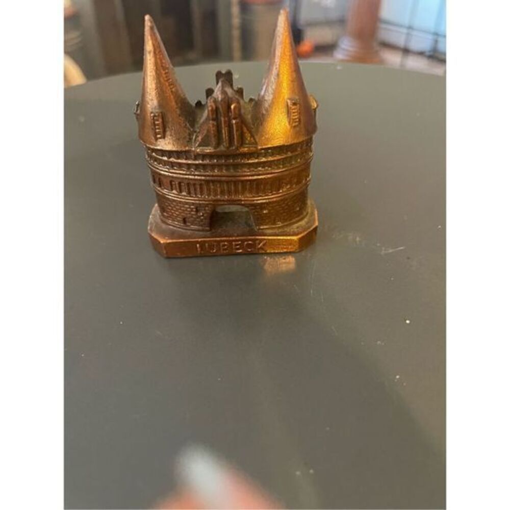 Vintage German Souvenir Building Das Holstentor Zu Lubeck